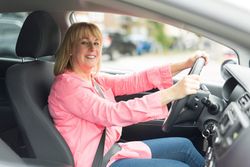 Lady With Drivers License — Driver Training in Columbus, WI