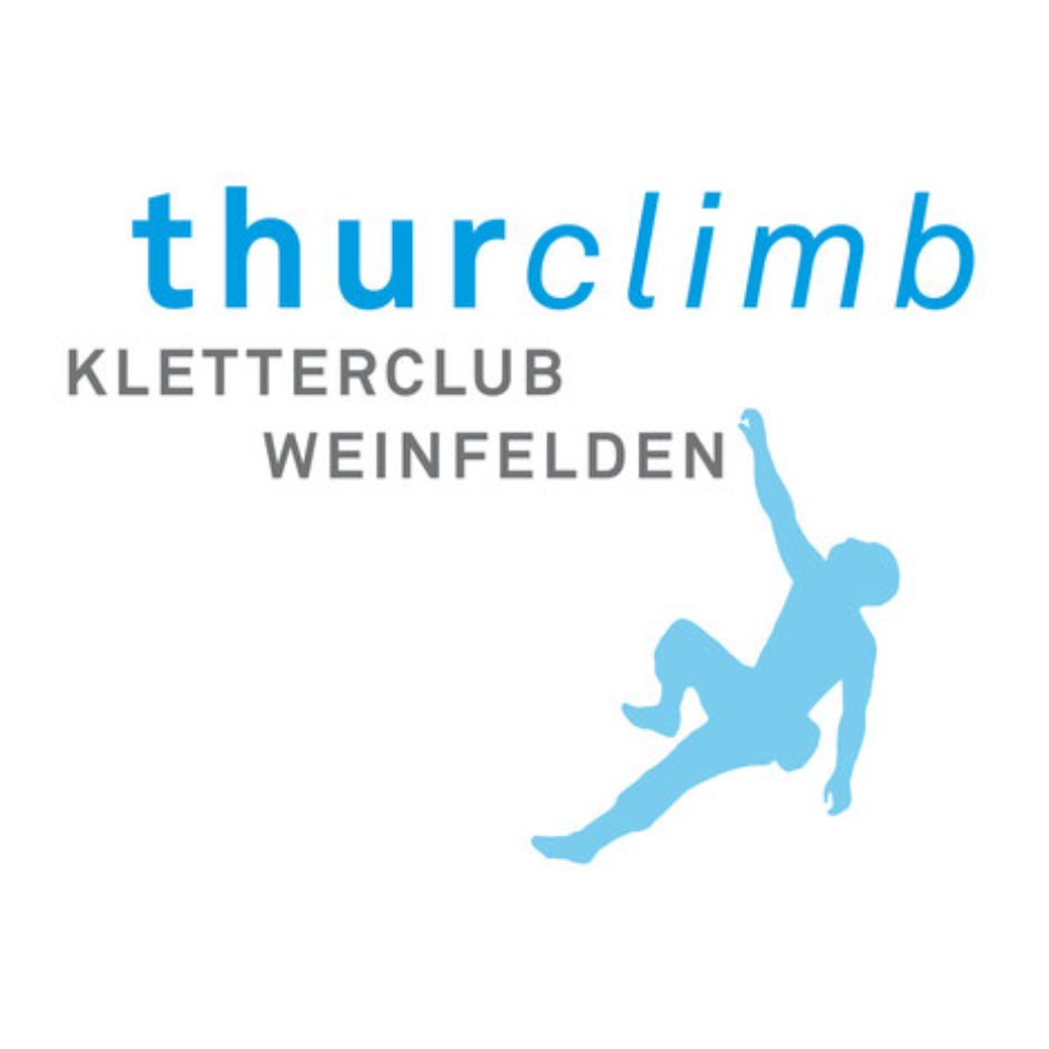A logo for thurclimb kletterclub weinfelden