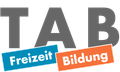 Auf weißem Hintergrund ist ein Logo von tab freizeit bildung zu sehen.