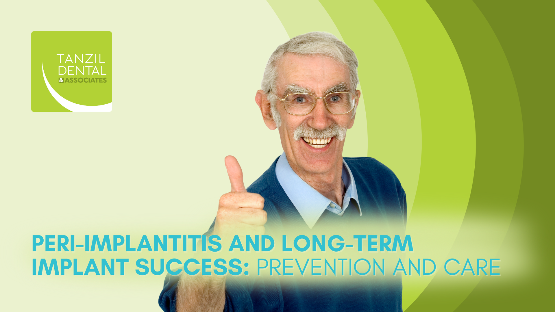 Smiling man with glasses gives a thumbs up. Text says 