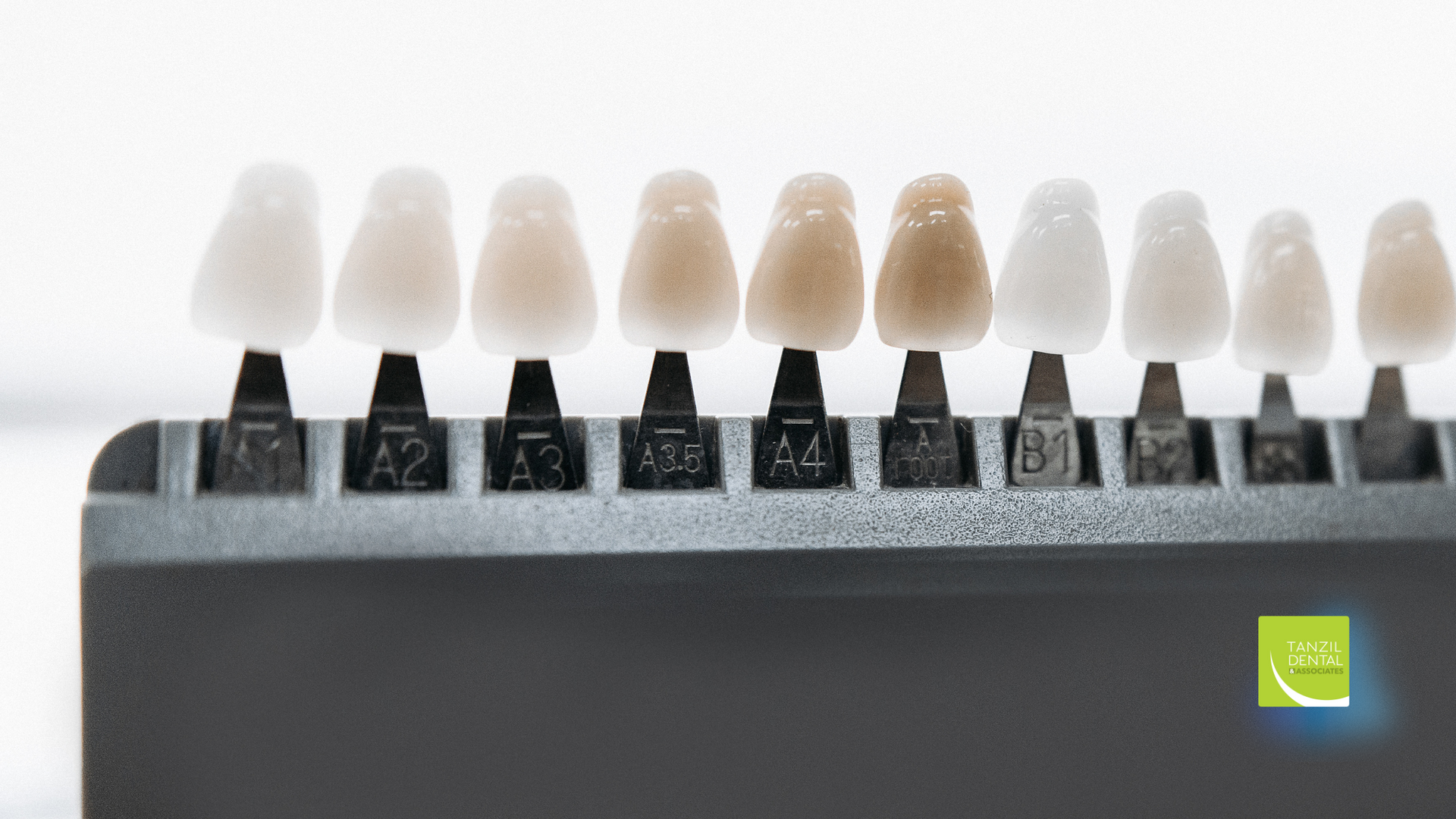 A row of teeth sitting on top of each other on a table.