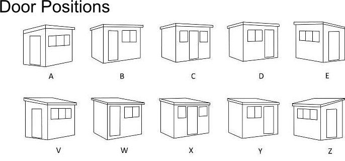 graphical outline of door positions