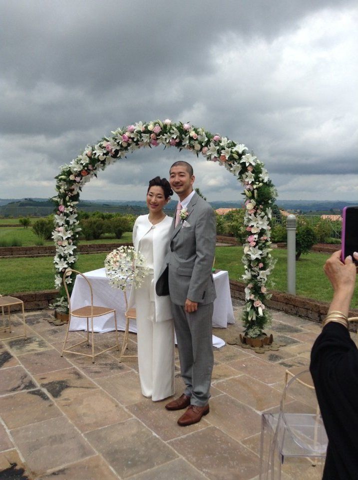 Arco di fiori per cerimonie