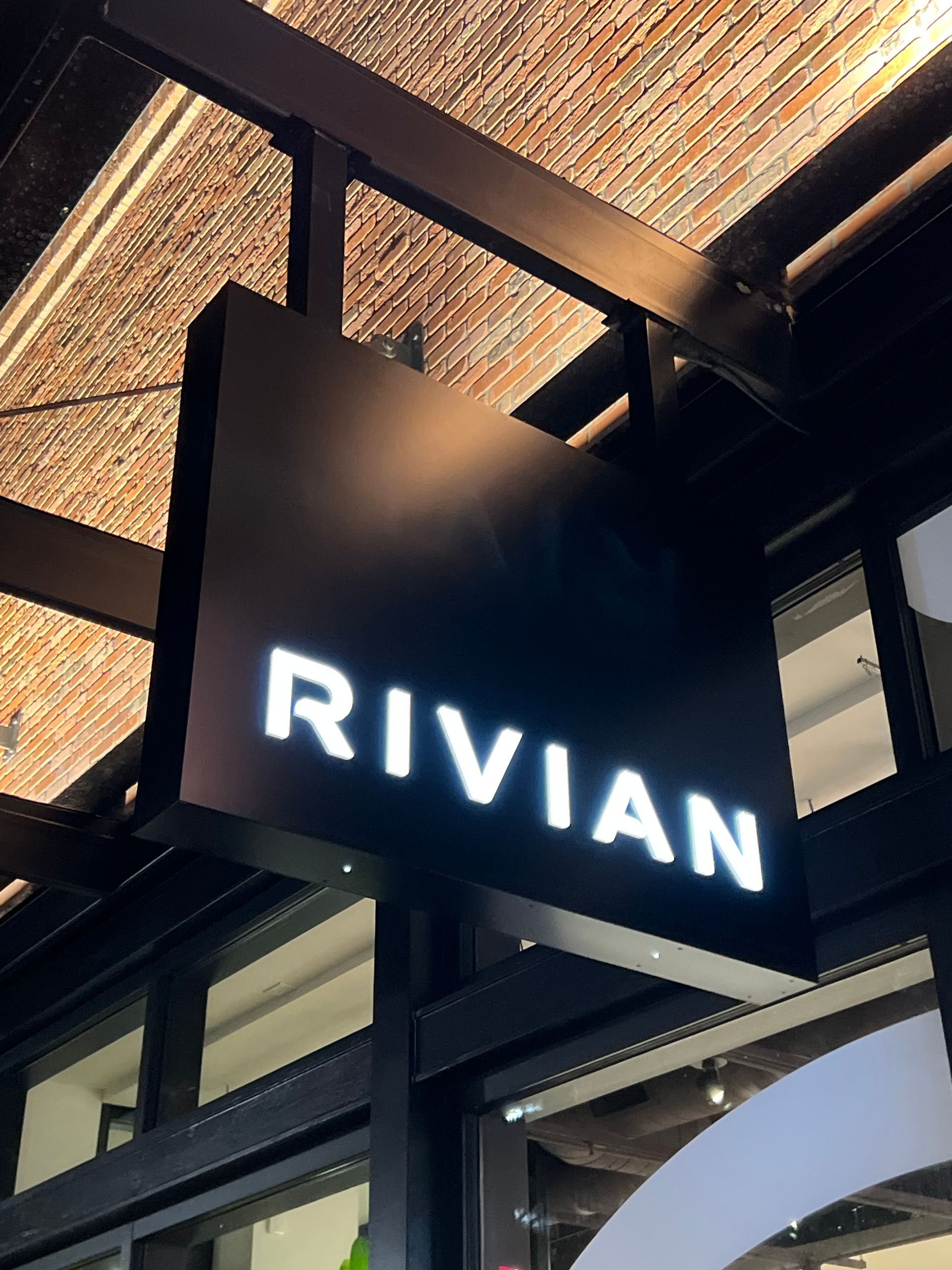 Rivian store sign
