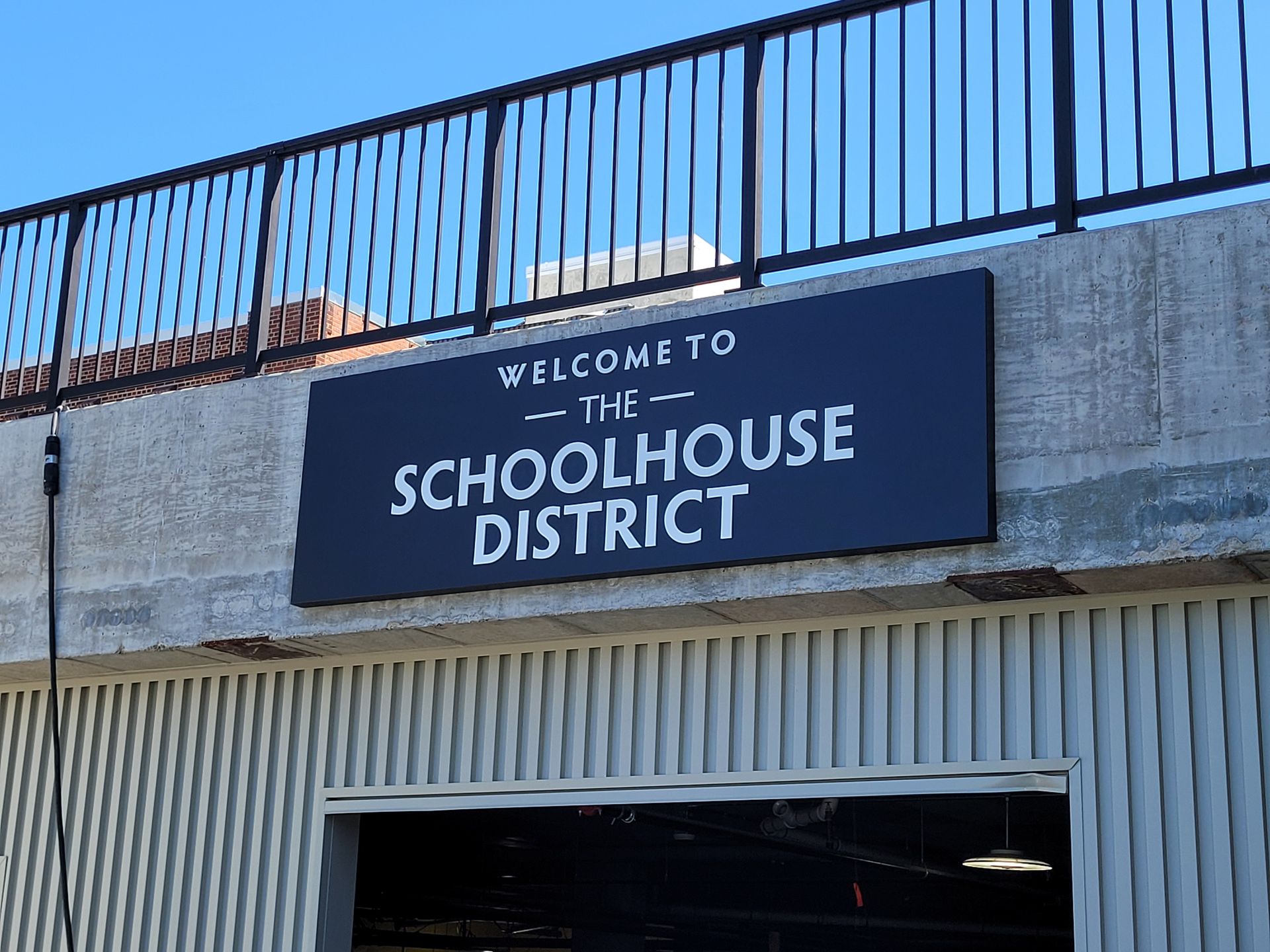 School district sign