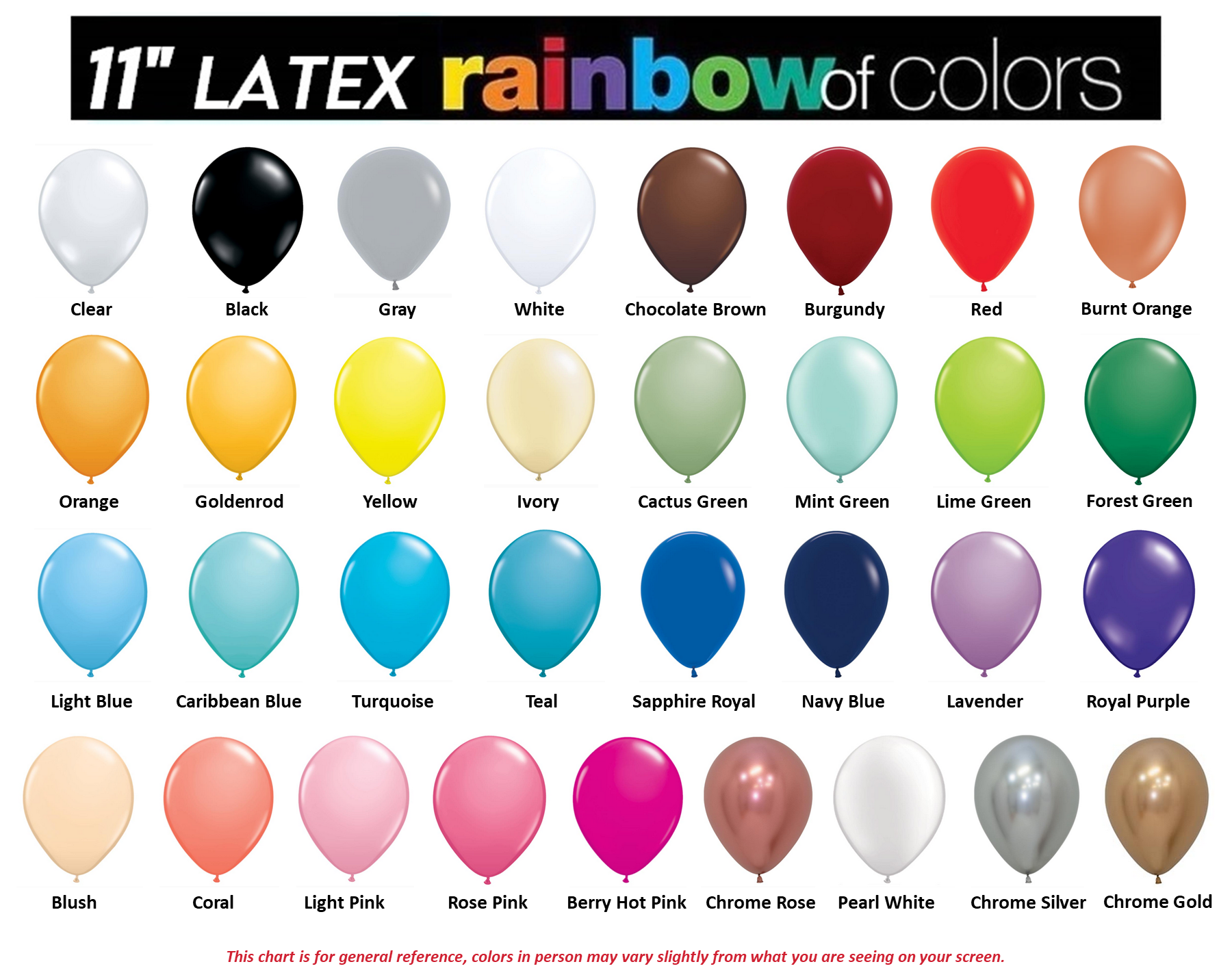 Party Bazaar Latex Balloons — Qualatex TuffTex Sempertex