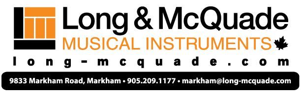 A logo for long & mcquade musical instruments