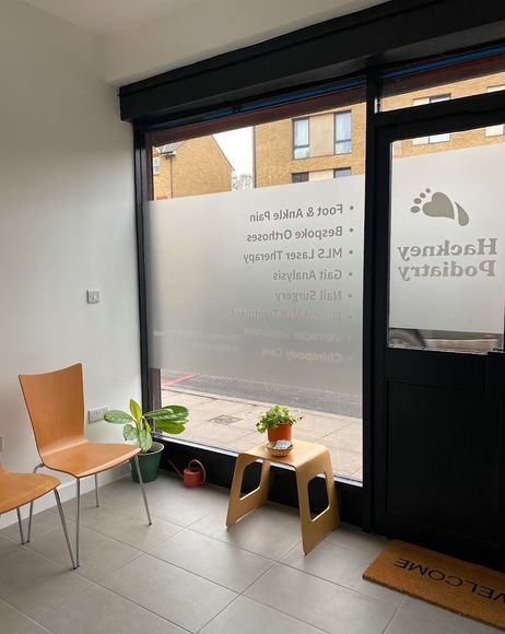 Hackney Podiatry clinic waiting area 