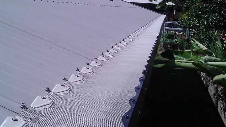 A Close Up Of A Gutter On Top Of A Roof — All-Clear Gutter Guard NQ in Cairns, QLD