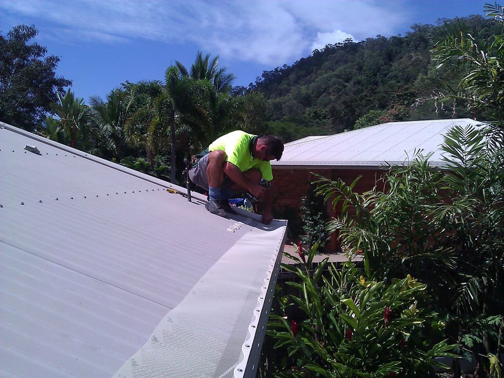 Man Installing A Filter