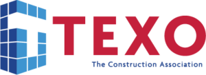 A red and blue logo for the construction association