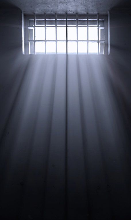 Sun rays in dark prison cell - Bail bonds in Ridgecrest, CA