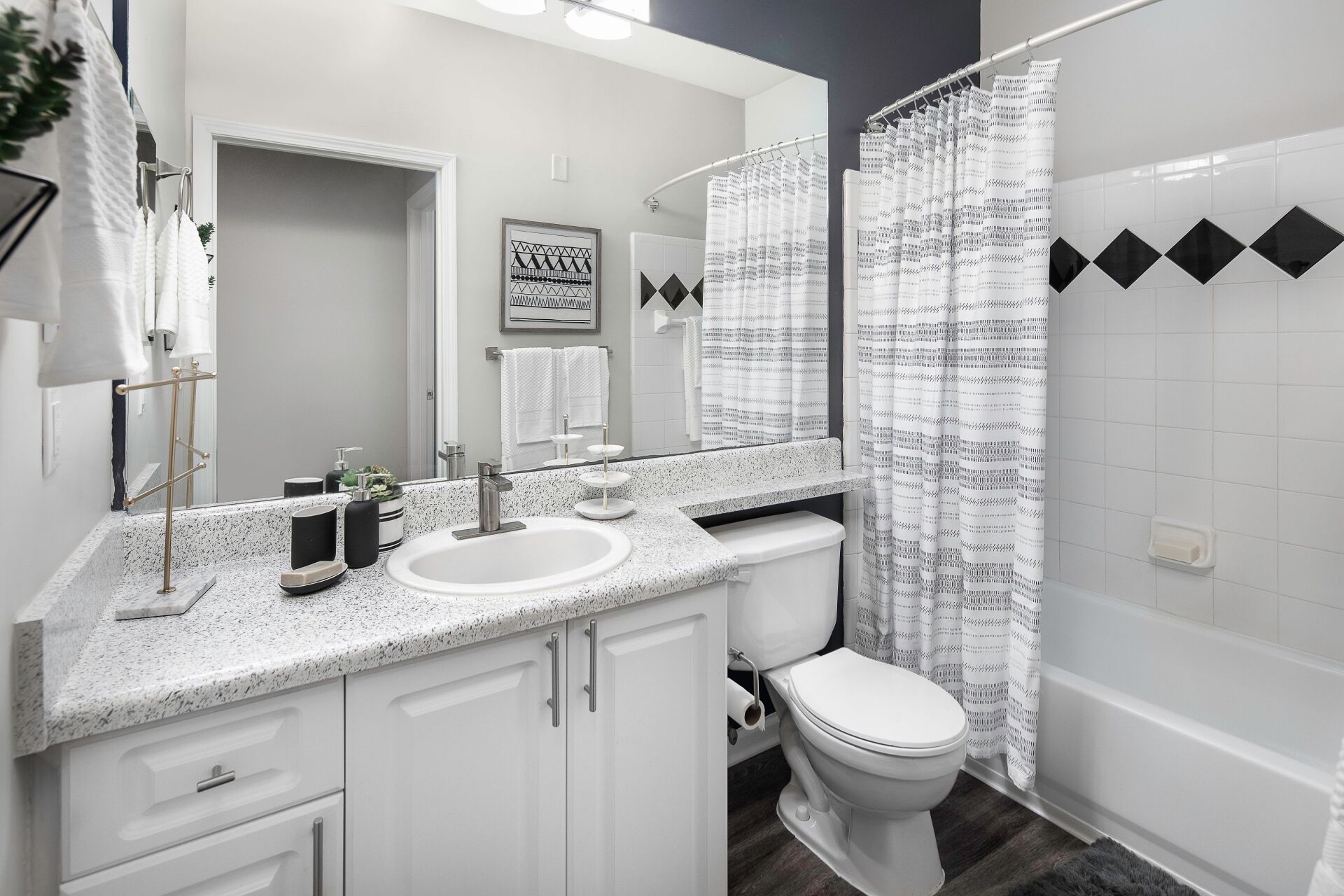 Bathroom view with sink and toilet | Cavalier @ 100