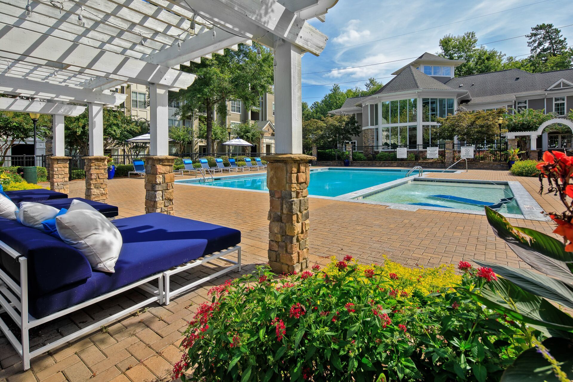 Resort-inspired pool with sundeck | Cavalier @ 100