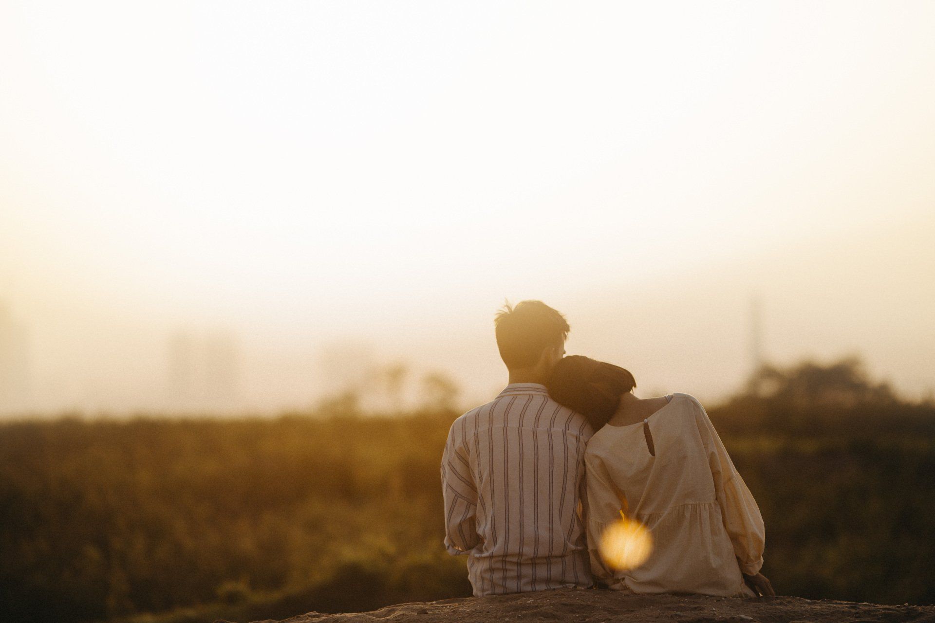 A couple connecting after a couple counseling session.
