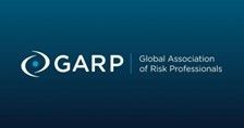 The logo for the global association of risk professionals is on a blue background.