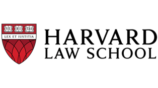 The harvard law school logo has a red shield on it