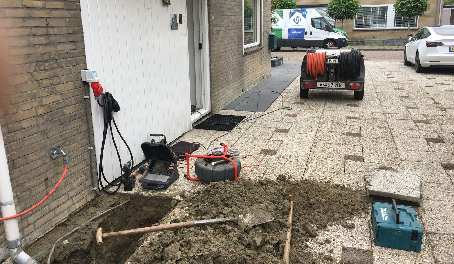 Complete set van apparatuur voor rioolverstopping – snel en efficiënt werken in Zeeland.