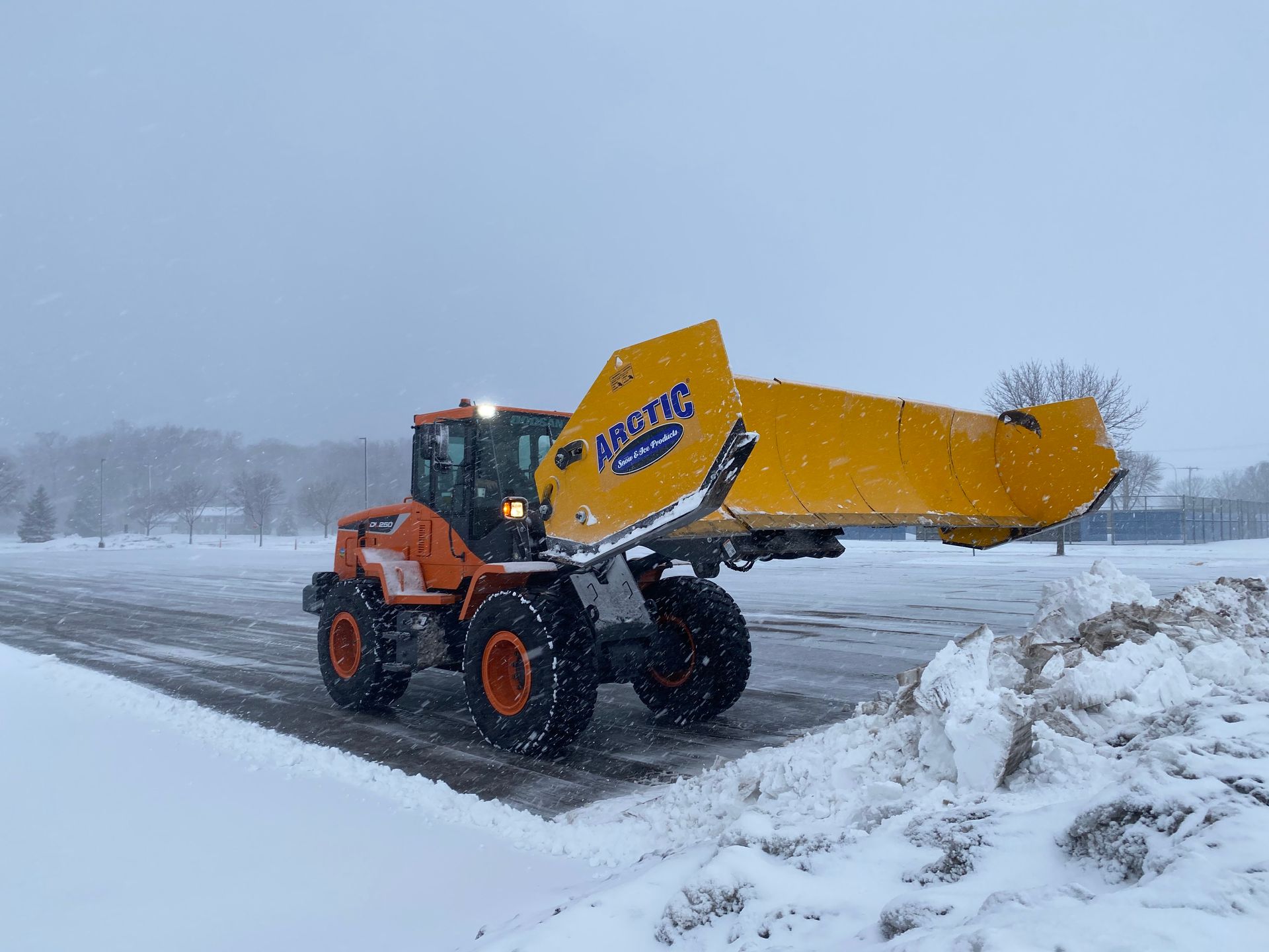 Wheel Loader Snow Plow - Rogers, MN - LADC Companies