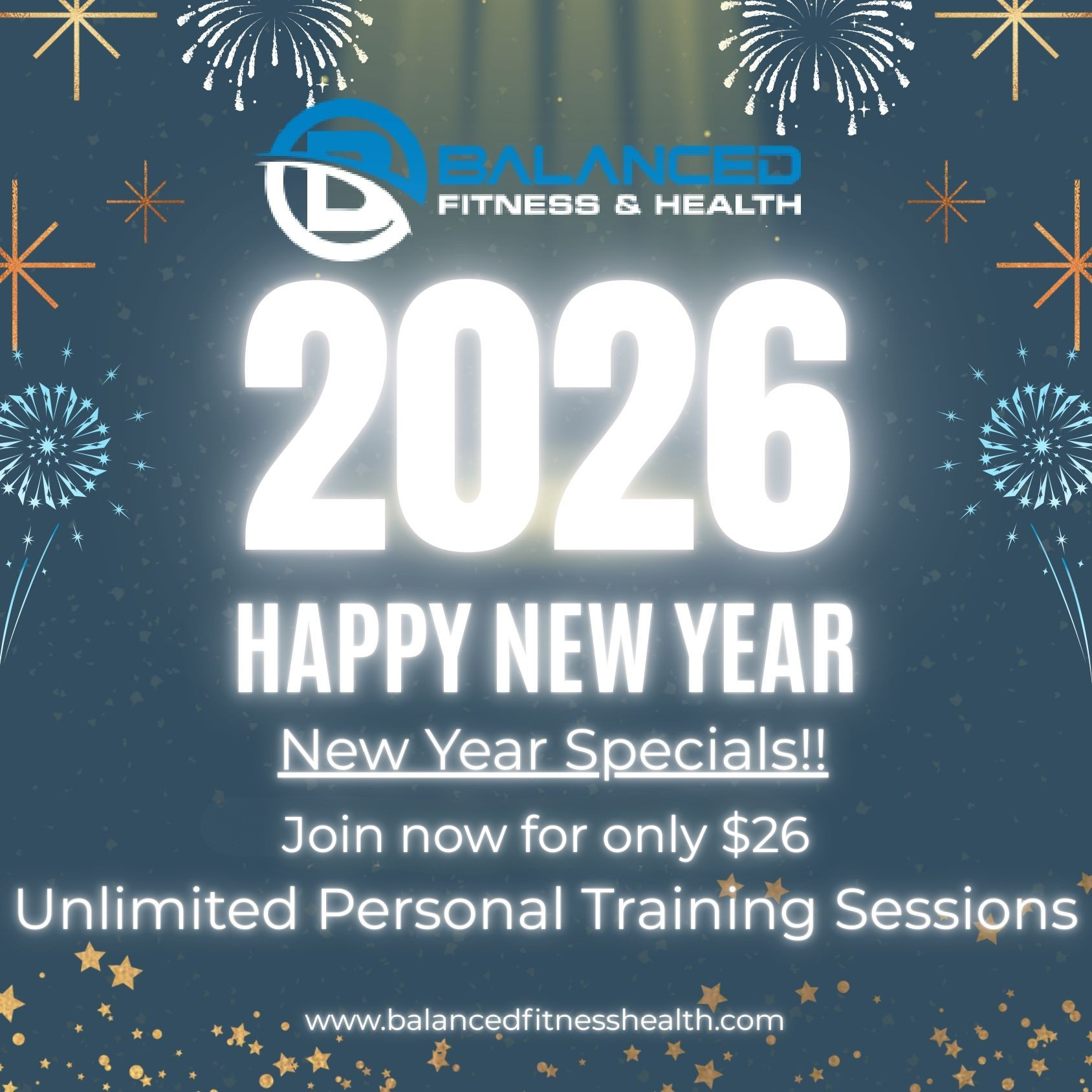 Advertisement for Balanced Fitness & Health: 