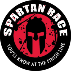A spartan race logo that says you 'll know at the finish line