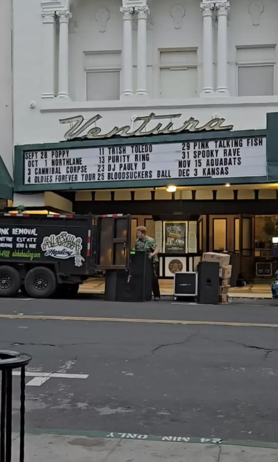 commercial junk removal at Ventura Theater in Ventura CA
