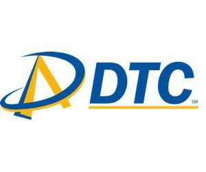 DTC logo: Blue and yellow stylized