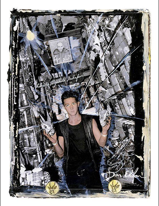 Dan Eldon journal page Self Portrait