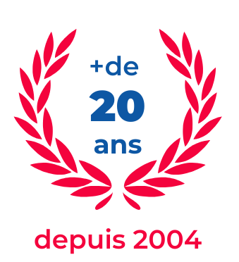 Une couronne de laurier avec le numéro 20 dessus