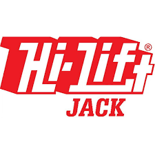 The hi-lift jack logo is red and white on a white background.
