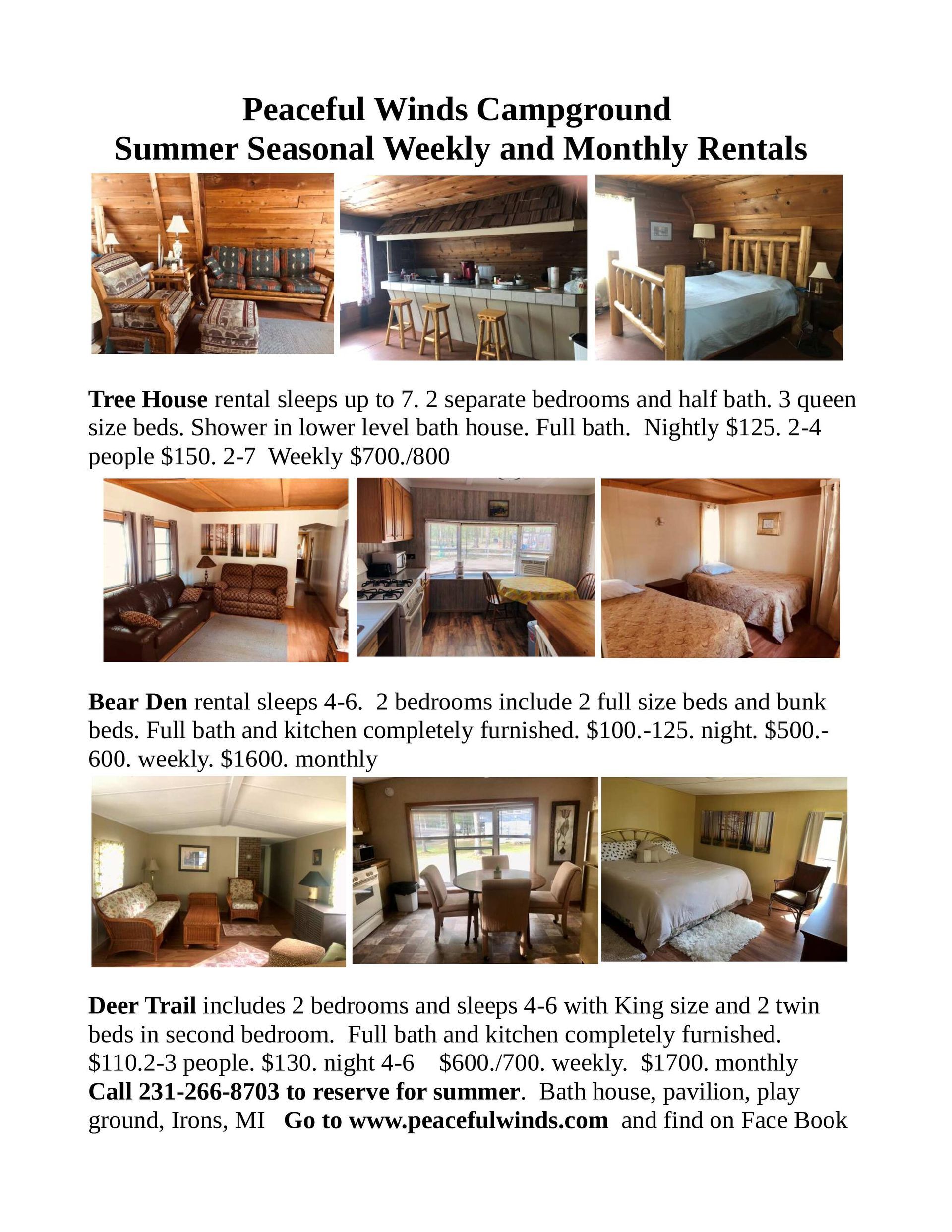 A collage of pictures of a house with a lot of furniture.
