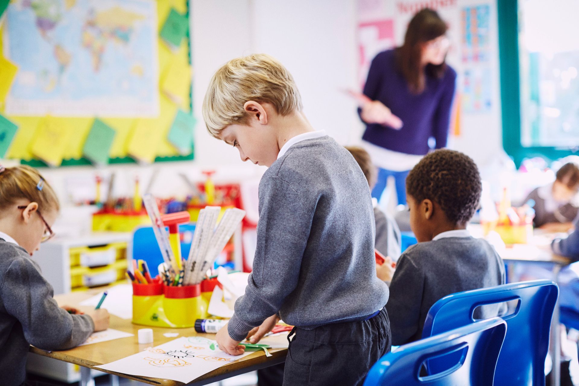 Kids In Classroom — West Allis, WI — First Class Child Care