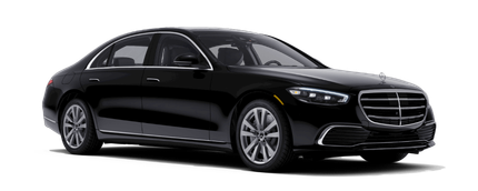 A black mercedes benz s63 amg is shown on a white background.