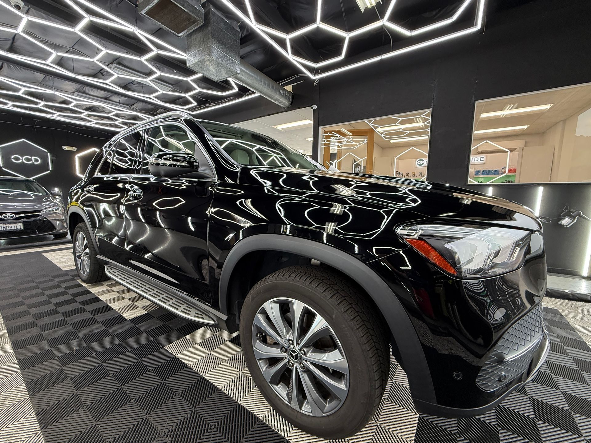 Ceramic coating on car