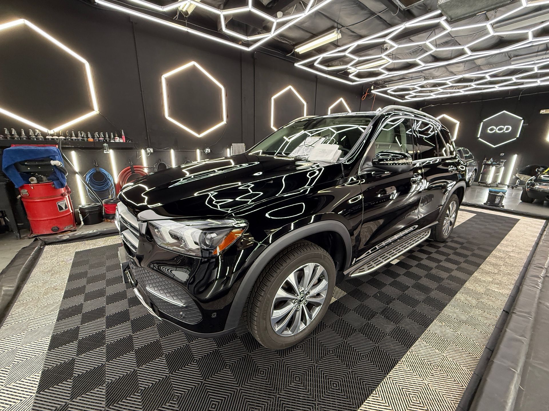 Ceramic coating on car