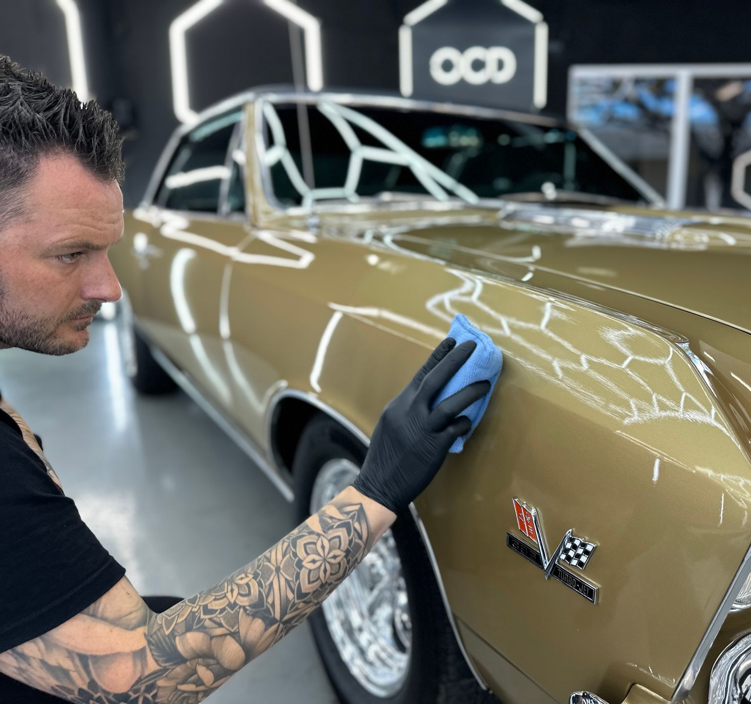 Red Harley after Ceramic Coating in San Diego