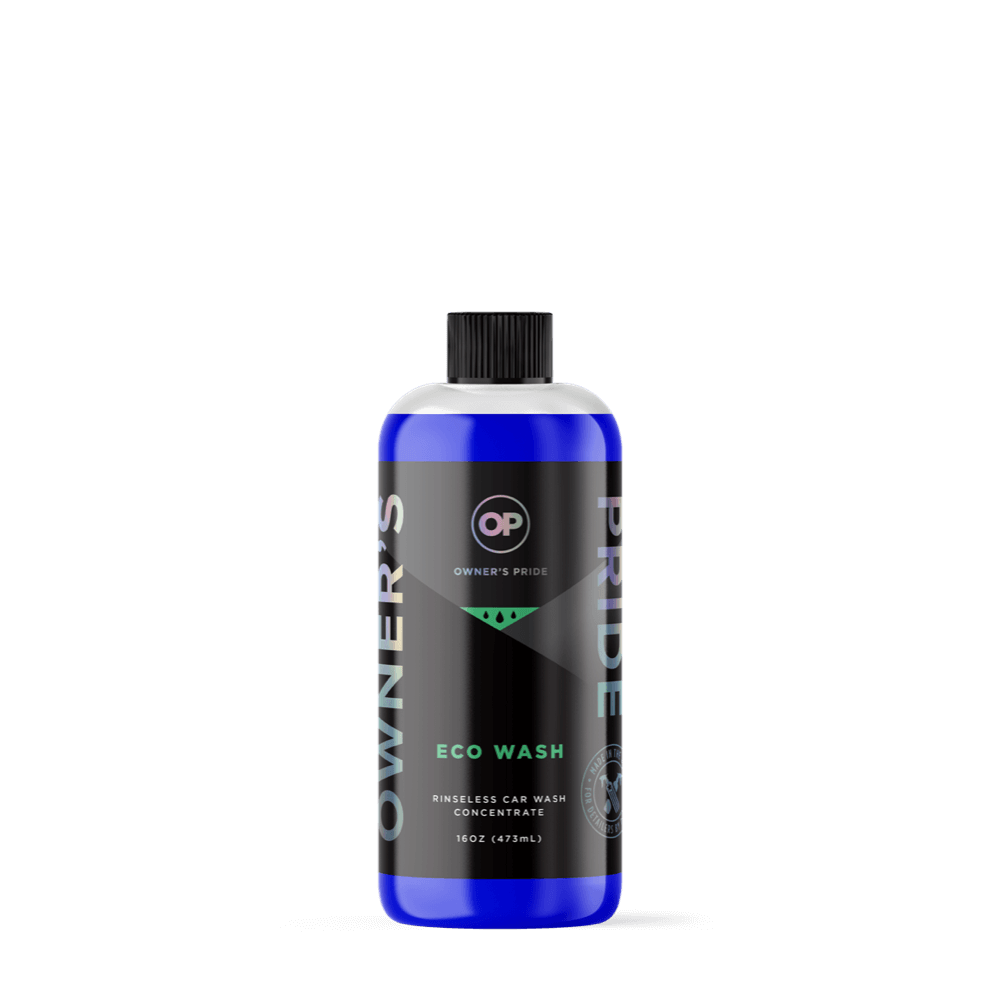 A bottle of owners pride eco wash on a white background