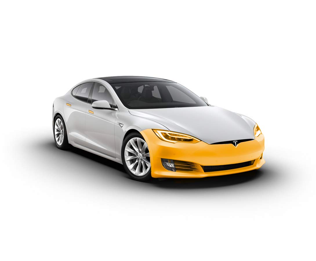 Travel paint protection film on Tesla Model S