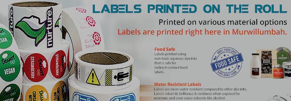 A Bunch of Labels Are Printed on the Roll — Fresh Print Signs in Murwillumbah, NSW