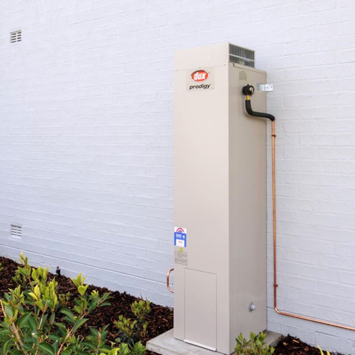 dux gas hot water system installed - adelaide