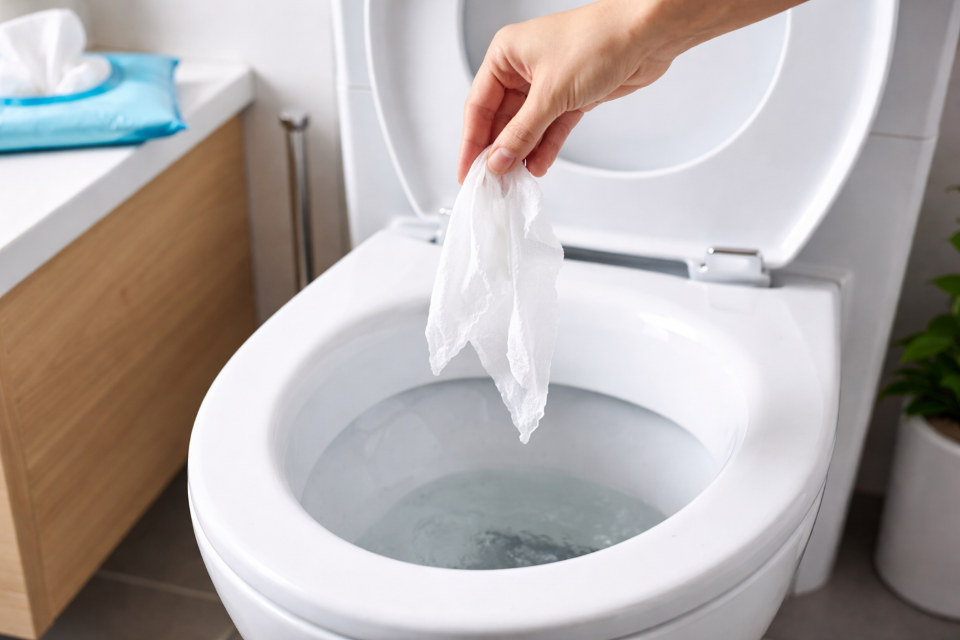 can you flush wipes