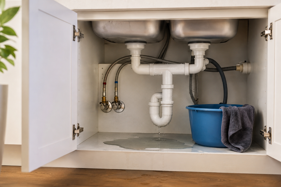leak under sink