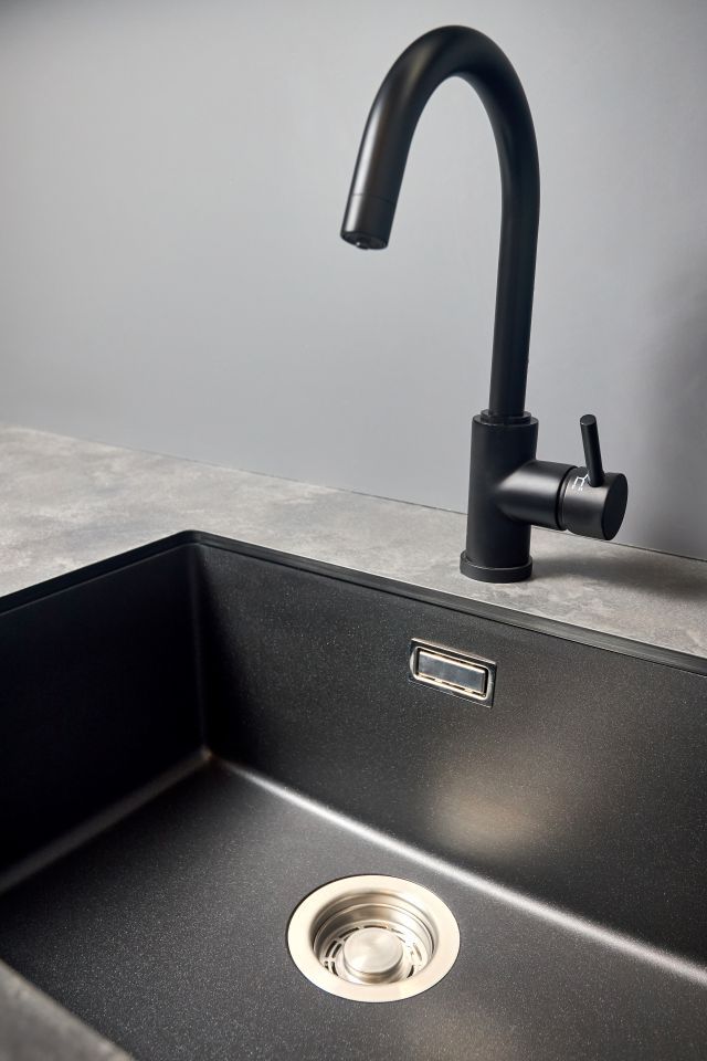 plumbing new modern sink installation