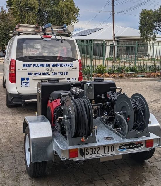 plumbers Salisbury, SA 5108 plumbers truck with the Best Plumbing Maintenance logo in it