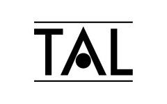 Een zwart-wit logo voor een bedrijf genaamd tal.
