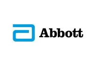 The abbott logo is blue and black on a white background.