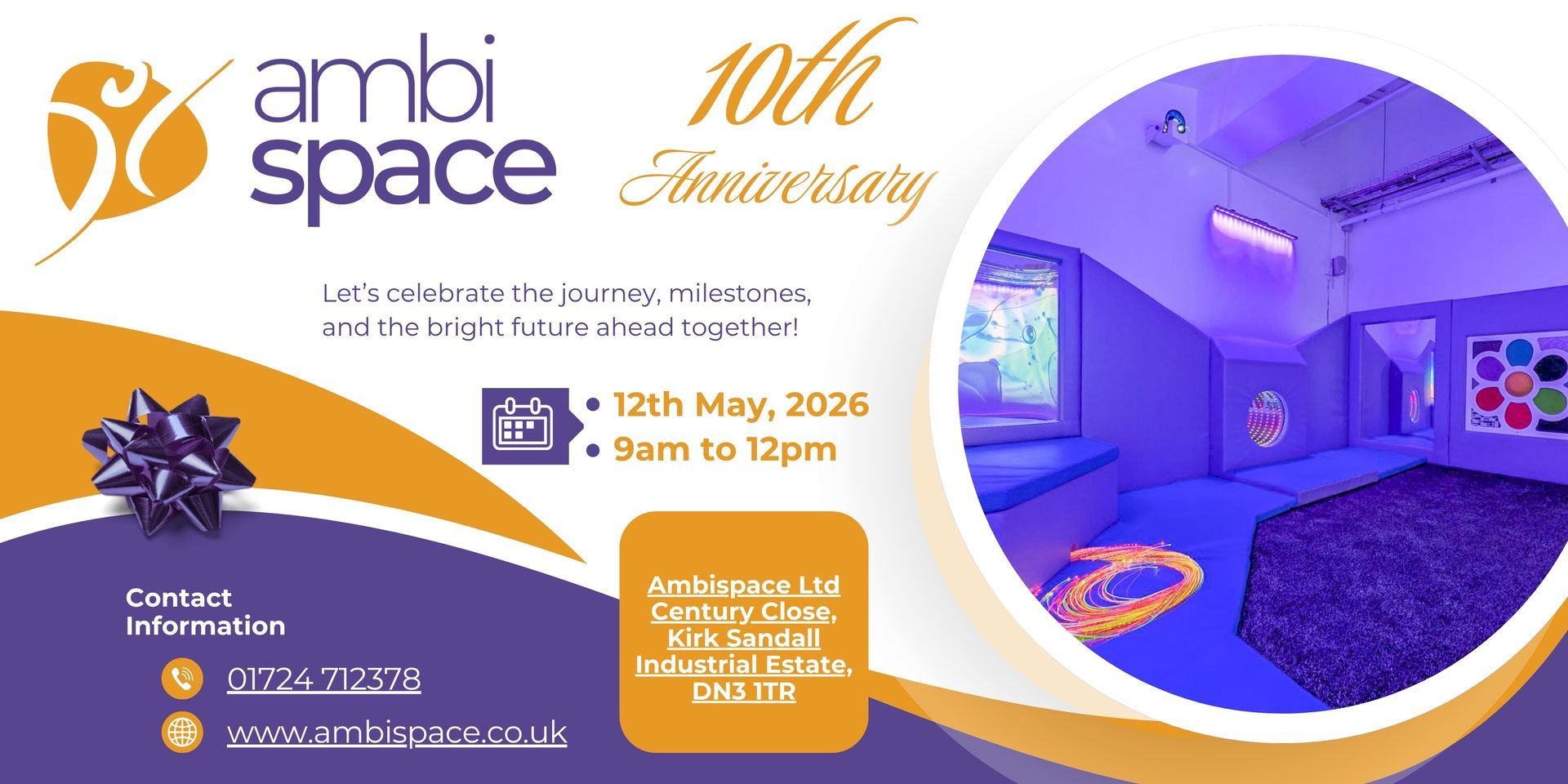 Ambispace 10th Anniversary Open Day to celebrate everything we do for the sensory community