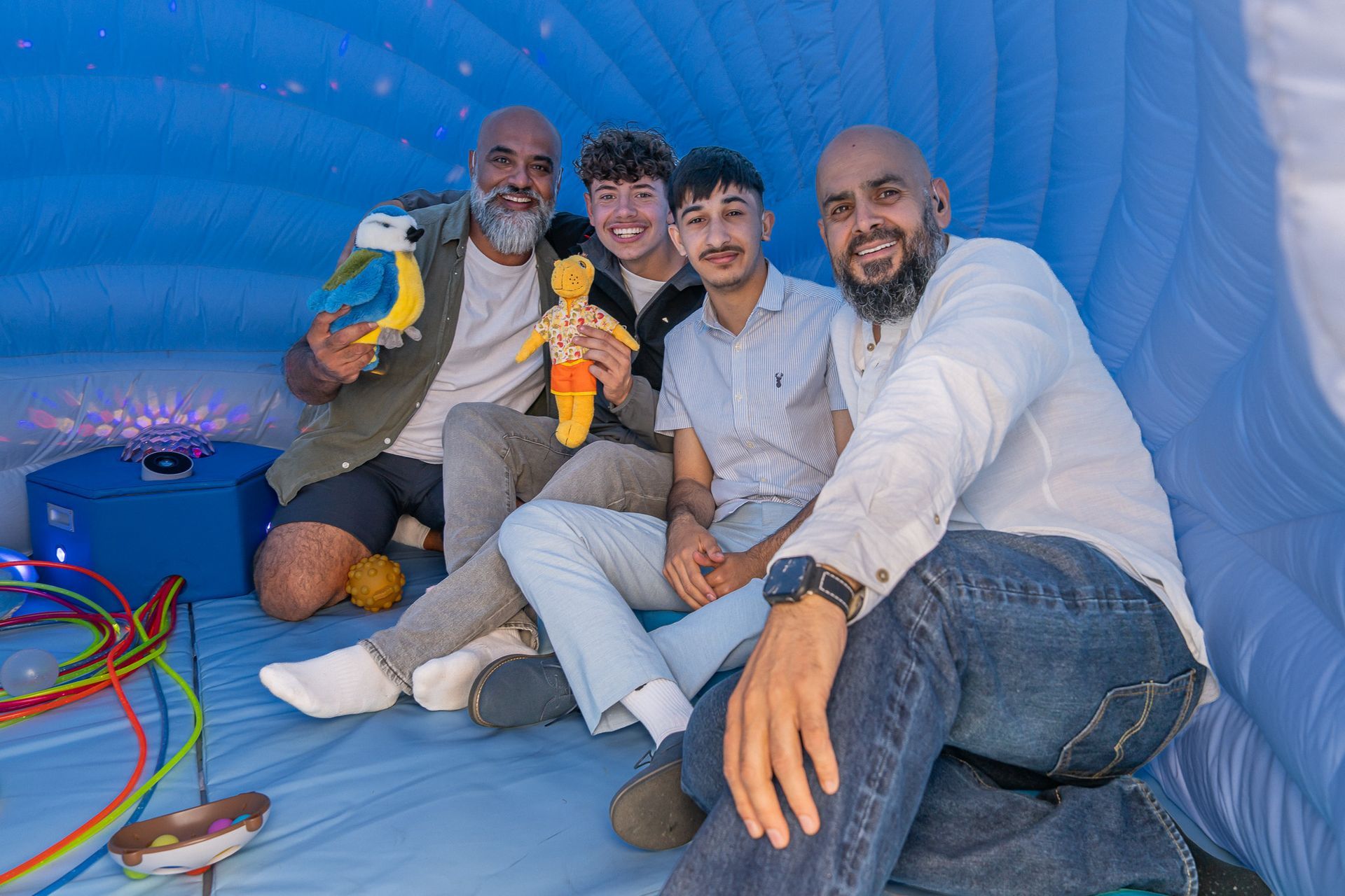Sanjay Ryan Plamen and Raja in Sensory Igloo at Yorkshire Rose College Doncaster Sanjay Ryan Plamen and Raja in Sensory Igloo at Yorkshire Rose College Doncaster