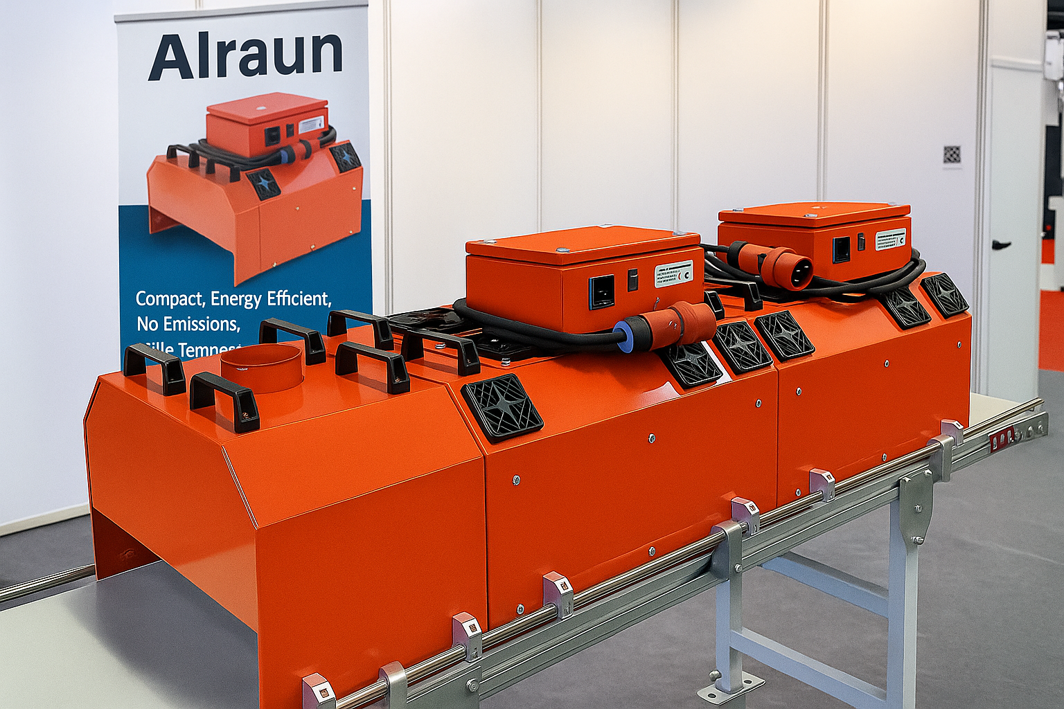 Modulares Trocknungssystem mit Warmluft- und Infrarottechnologie von Alraun Maschinenbau