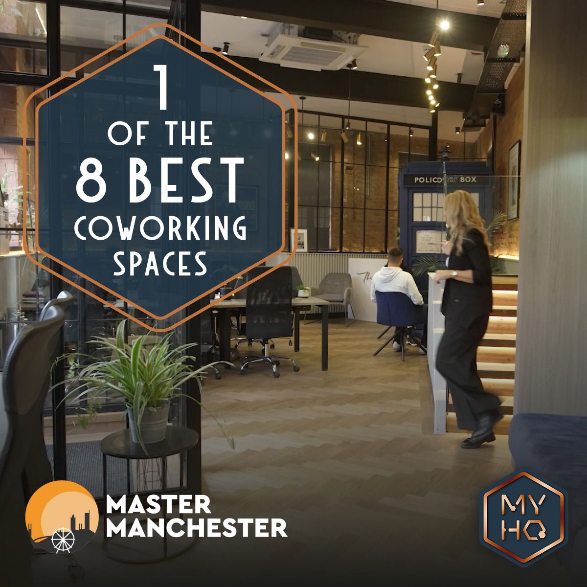 Fixed coworking desks at MyHQ